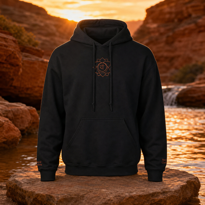 Sacral Chakra Hoodie in Black – Bright Future product image