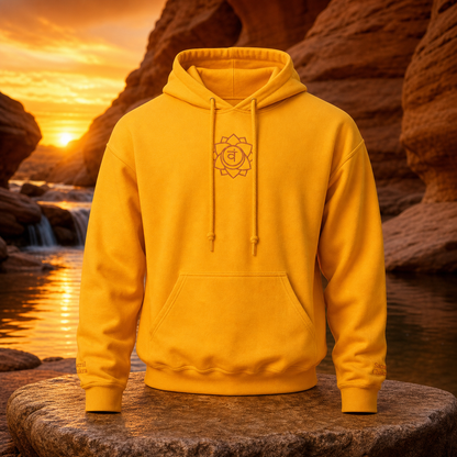 Sacral Chakra Hoodie in Gold – Bright Future product image
