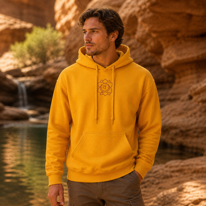 Sacral Chakra Hoodie in Gold – Bright Future product image