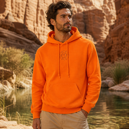 Sacral Chakra Hoodie in Orange – Bright Future product image