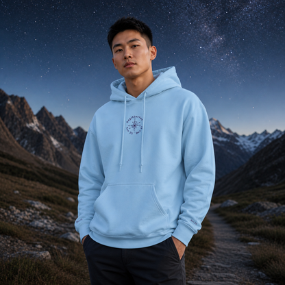 Sagittarius Zodiac Hoodie in Light Blue – Bright Future product image