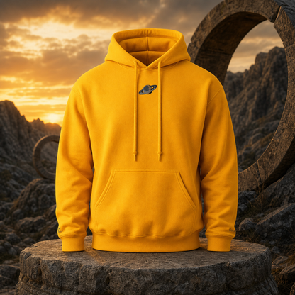 Saturn Planet Hoodie in Gold – Bright Future product image