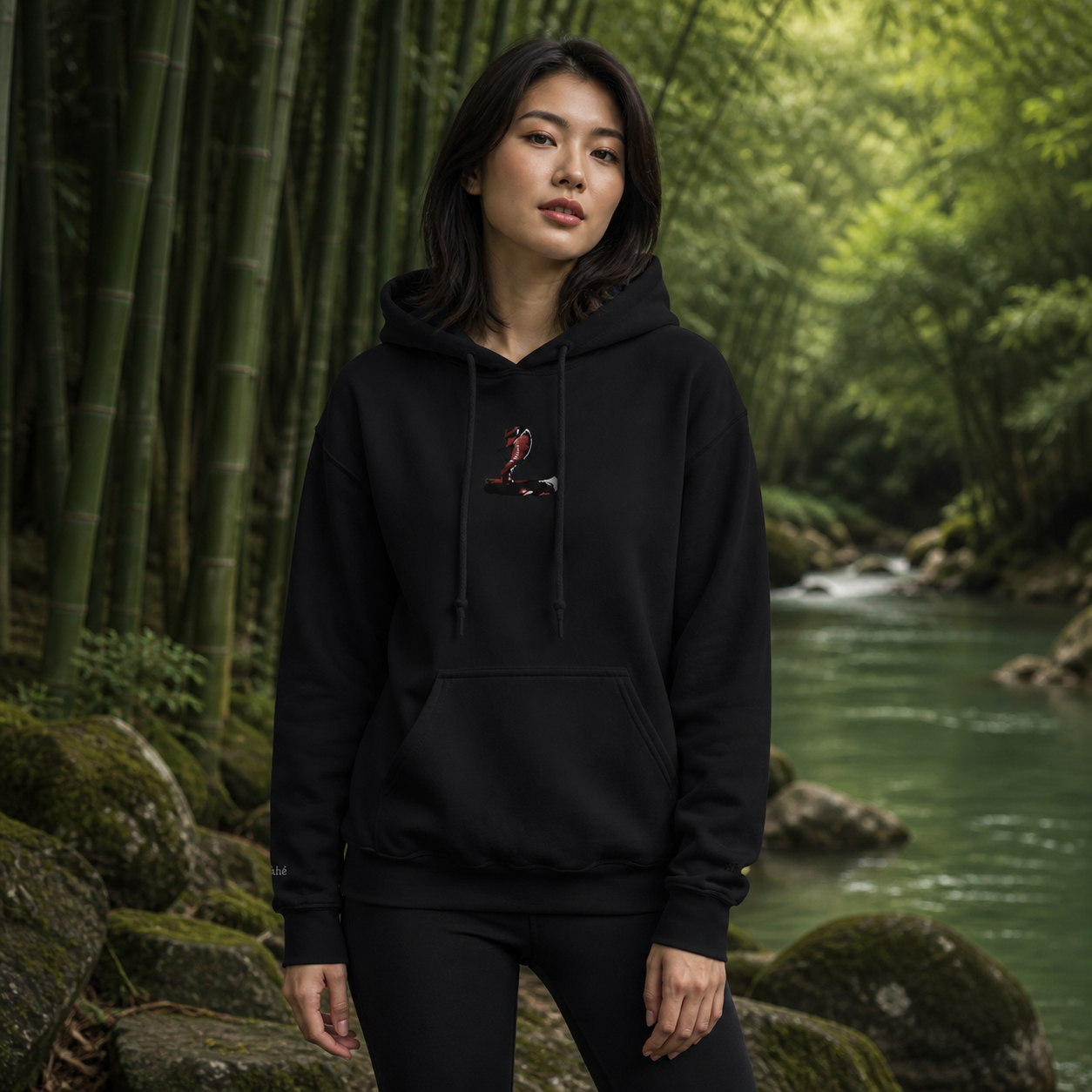 Snake Chinese Zodiac Hoodie in Black – Bright Future product image