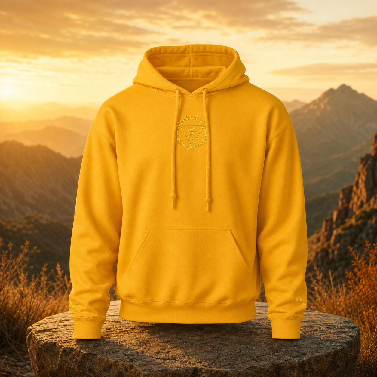 Solar Plexus Chakra Hoodie in Gold – Bright Future product image
