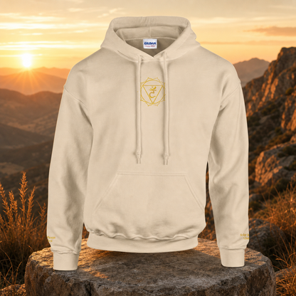 Solar Plexus Chakra Hoodie in Sand – Bright Future product image