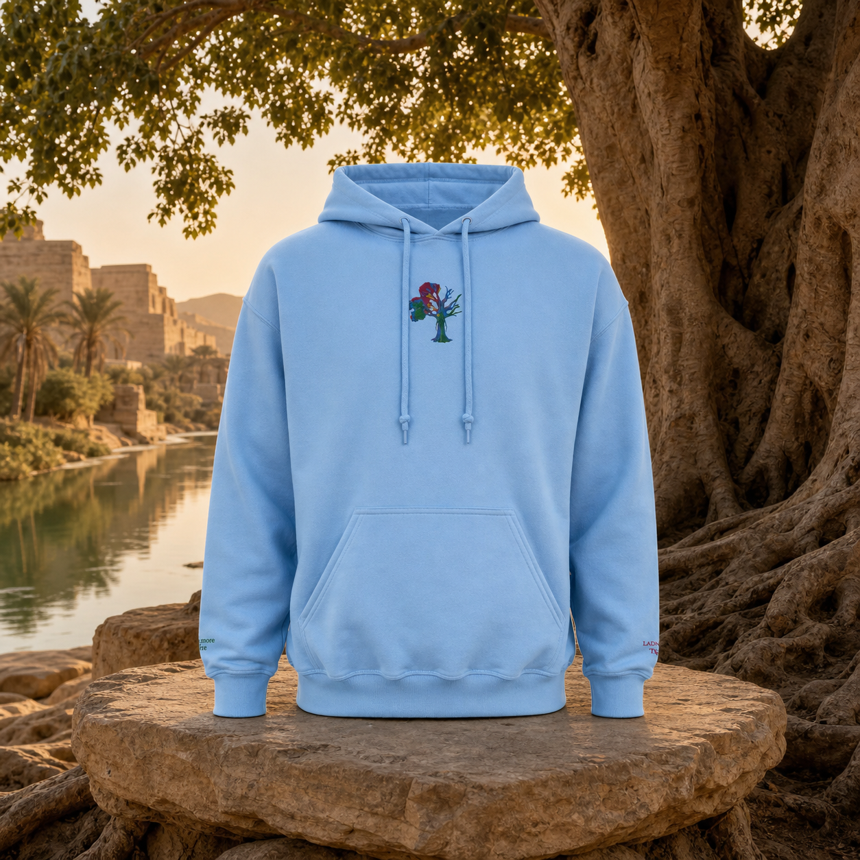 Lady of the Sycamore Symbol Hoodie in Carolina Blue – Bright Future product image