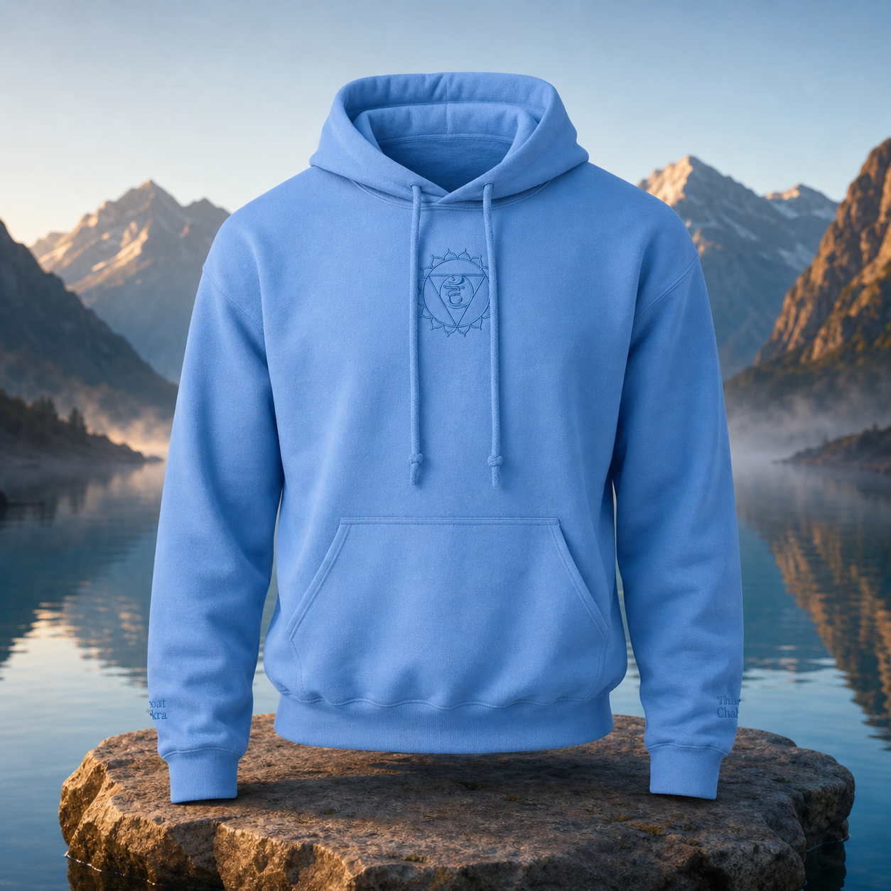 Throat Chakra Hoodie in Carolina Blue – Bright Future product image