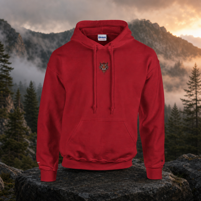 Tiger Chinese Zodiac Hoodie in Cherry Red – Bright Future product image