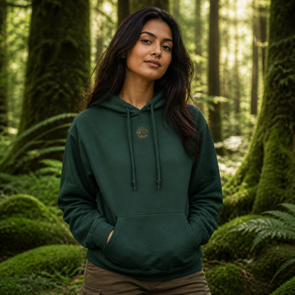 Tree of Life Symbol Hoodie in Forest Green – Bright Future product image