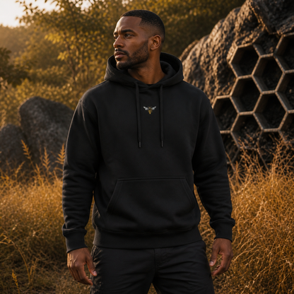 Wasp Hoodie – Focus &amp; Determination in Black – Bright Future product image